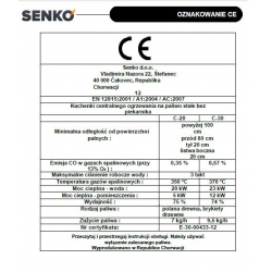 Kuchnia węglowa c.o. SENKO C-20